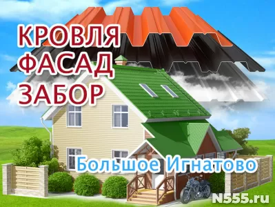 Ремонт крыш Большое Игнатово, обшивка дома Киржеманы